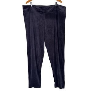 A293100 CUDDL DUDS Double Plush Velour Leggings Carbon Grey 2X